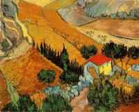 Gogh, Vincent van - Valley with Ploughman Seen from Above